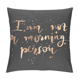 Personality  Vector Hand Drawn Lettering Phrase. Modern Golden Brush Calligraphy For Blogs Pillow Covers