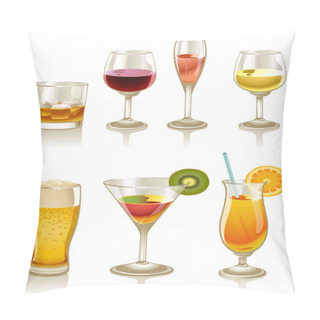 Personality  Cocktails And Drinks Pillow Covers