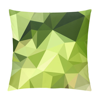 Personality  Electric Lime Green Abstract Low Polygon Background Pillow Covers