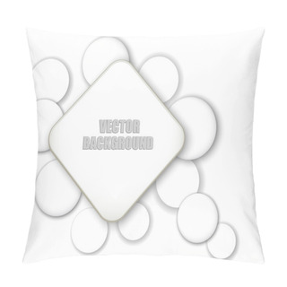 Personality  Paper Banner On Circles Background. Pillow Covers