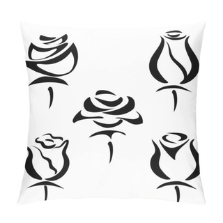 Personality  Set Of Rose Symbols Pillow Covers