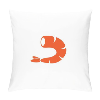 Personality  Shrimp Vector Icon Illustration Pillow Covers