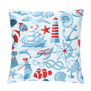 Personality  Nautical Seamless Background Pillow Covers