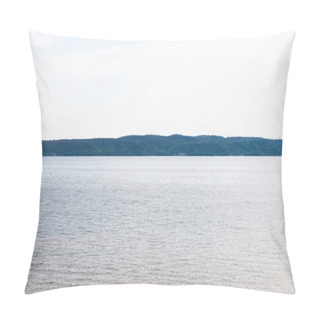 Personality  Sunshine On Tranquil Lake Against Sky With Clouds  Pillow Covers