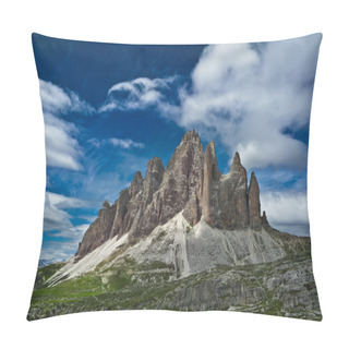 Personality  Tre Cime Di Lavaredo - Mountain Peaks In Dolomite Alps, Italy Pillow Covers