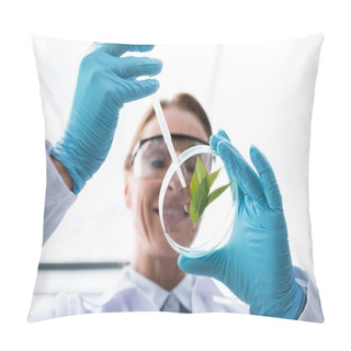 Personality  Scientist With Petri Dish Pillow Covers