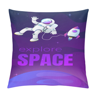 Personality  Universe. Space. Space Trip. Design. Vector Illustration Pillow Covers