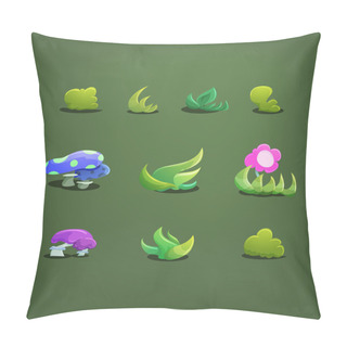 Personality  Cartoon Fairytale Plants. Pillow Covers