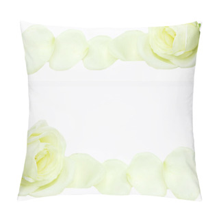 Personality  White Rose Frame Pillow Covers