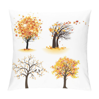Personality  Autumn Tree Set Pillow Covers