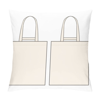Personality  Tote Bag Cross Tote Fashion Flat Sketch Pillow Covers