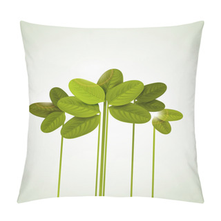 Personality  Summer Branches With Fresh Green Leaves Pillow Covers