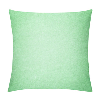 Personality  Light Green Matte Background Of Suede Fabric, Closeup. Velvet Texture Of Seamless Mint Woolen Felt With Vignette. Pillow Covers