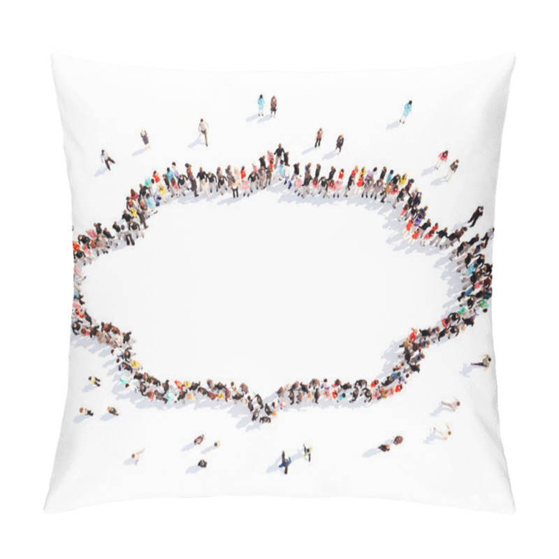 Personality  people in the form of a vintage frame. pillow covers