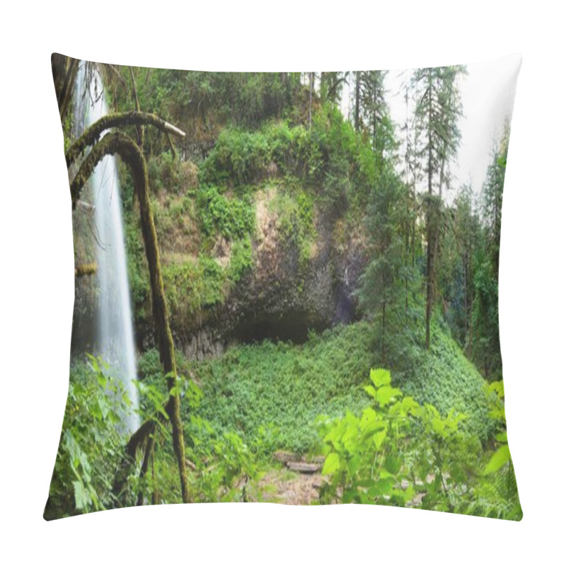 Personality  Summer Oasis: Stunning Waterfalls in the Verdant Forest in 4K Ultra HD pillow covers