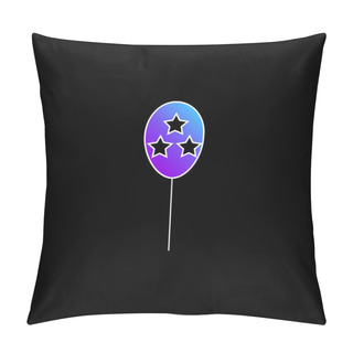 Personality Balloon Blue Gradient Vector Icon Pillow Covers