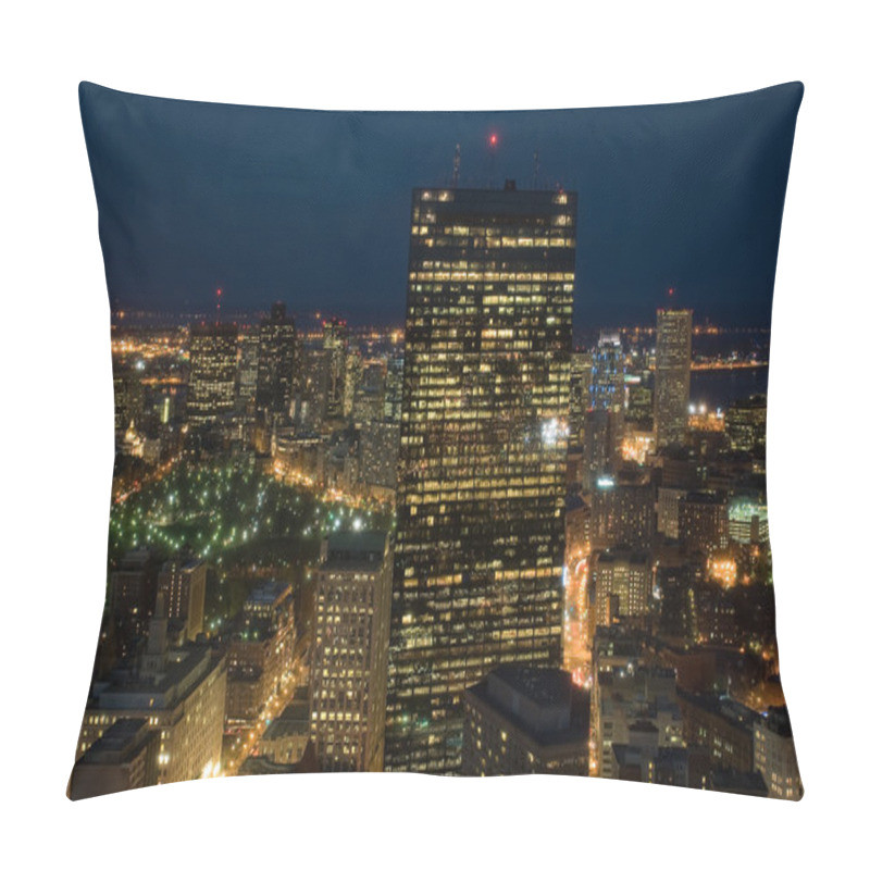 Personality  Evening Flight Over Big City Pillow Covers