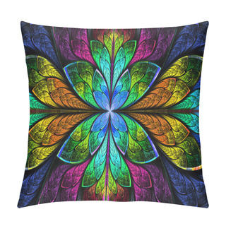 Personality  Multicolor Beautiful Fractal Pattern. Computer Generated Graphic Pillow Covers