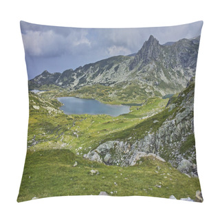 Personality  Amazing Landscape Of The Twin Lake, The Seven Rila Lakes Pillow Covers