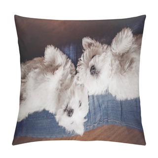 Personality  Two Puppies West Highland White Terrier Pillow Covers