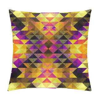 Personality  Seamless Pattern Of A Triangles.. Abstract Geometric Ornament. Sport Fashion Textile. Vector Image. Pillow Covers
