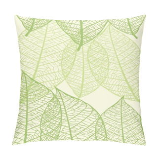 Personality  Seamless Vector Texture With Leaves Pillow Covers