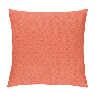 Personality  Retro Style Orange Colorful Vintage Wallpaper Background Pattern Pillow Covers