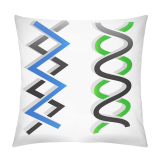 Personality  DNA Strands, Abstract Lines Pillow Covers