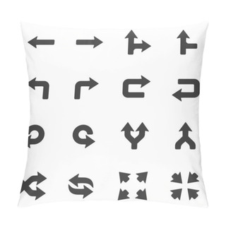 Personality  Arrows Icons Set Pillow Covers