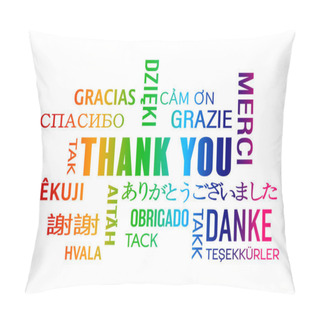 Personality  Word Cloud  - Thank You - Colorful Pillow Covers