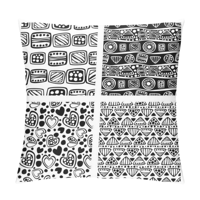 Personality  Vector seamless pattern, graphic illustration pillow covers
