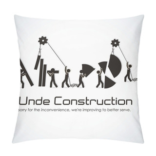Personality  Under Construction Pillow Covers