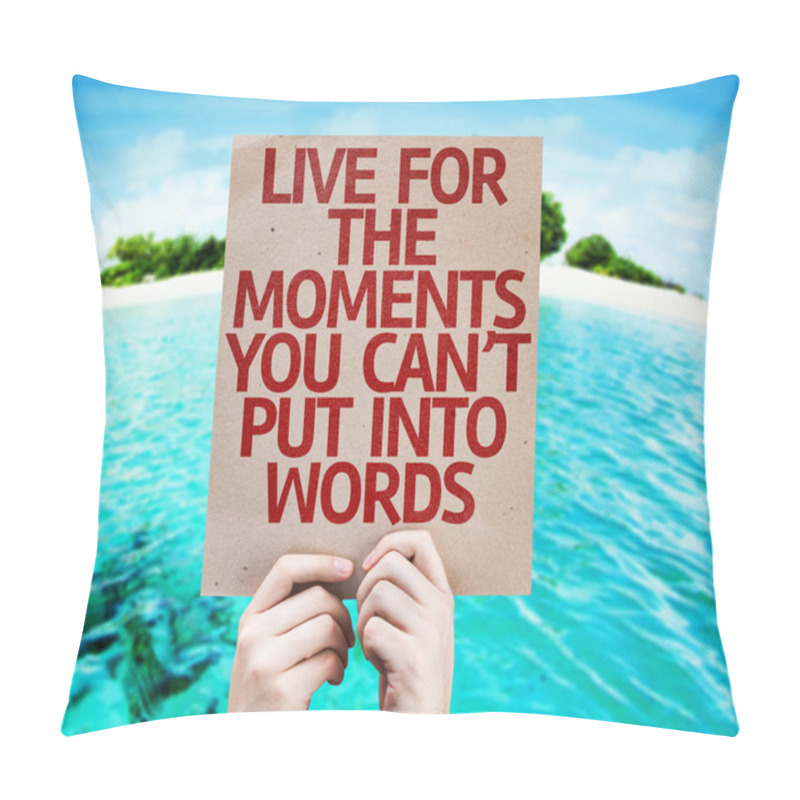 Personality  Live For The Moments Card Pillow Covers