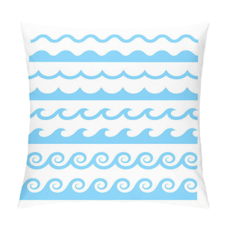 Personality  Vector Water Waves Patterns Pillow Covers