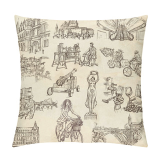 Personality  Luxembourg Travel - Full Sized Drawings Pillow Covers