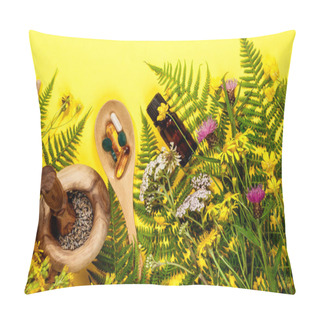Personality  Wild And Healing Herbs Concept Pillow Covers
