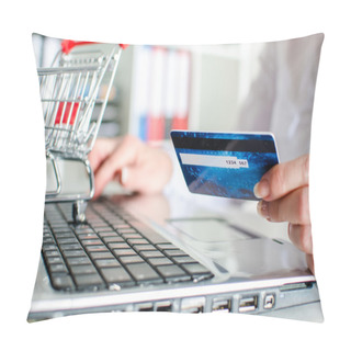 Personality  Online Shopping Concept Pillow Covers