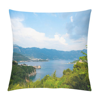 Personality  Landscape Of Adriatic Sea And Coastal Town In Budva, Montenegro Pillow Covers