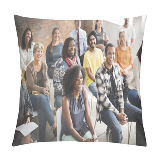 Personality  Diversity People At Meeting  Pillow Covers