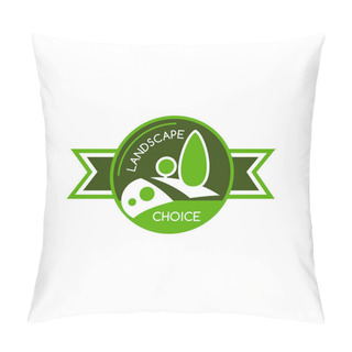 Personality  Green Planting Landscape Design Vector Tree Icon Pillow Covers