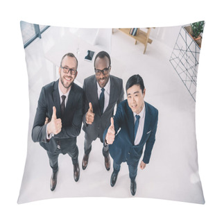 Personality  Businessmen Showing Thumbs Up Pillow Covers