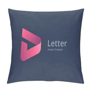 Personality  Letter D With Arrow Logo Icon Design Template Elements Pillow Covers