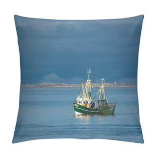 Personality  Shrimp Boat On The North Sea, Germany Pillow Covers