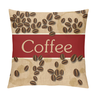 Personality  Coffee Beans Design, Vector Illustration  Pillow Covers