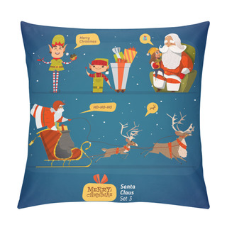 Personality  Santa Claus Rest Set Pillow Covers