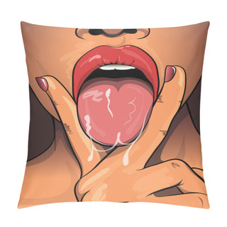 Personality  Woman Sexy Lips Pillow Covers