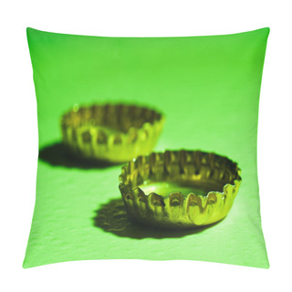 Personality  Two Beer Caps Pillow Covers