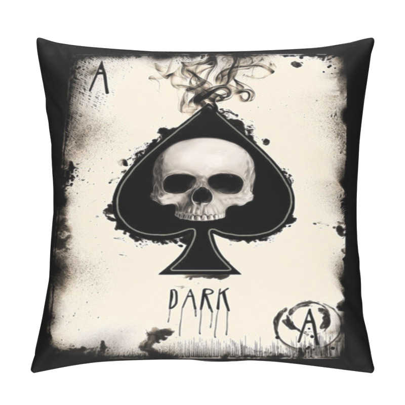 Personality  Human Skull Isolated On Black Background  Pillow Covers