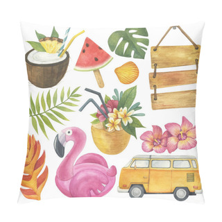 Personality  Watercolor Tropical Summer Set  Pillow Covers