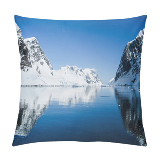 Personality  Lemaire Channel, Antarctica Mountain Reflections. Pillow Covers